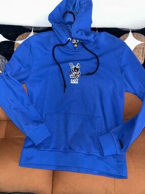 Men’s BKYS Lucky Bunny Blue Hoodie